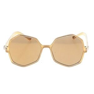 Komono Bonnie Sunglasses NEW oversized Clear Gold geometric